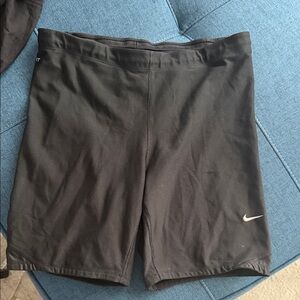 Nike Black Women’s Athletic Bike Shorts with Swoosh